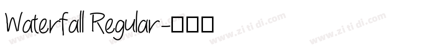 Waterfall Regular字体转换